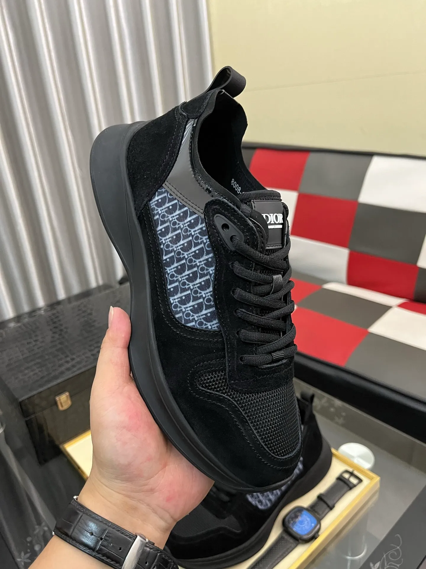 Men's shoes💰: 360⌚️⌚️[Dior] Dior's new men's genuine leather casual shoes, the highest version on the market, any comparison is welcome🆚! The original leather has excellent texture and is super high-end! Fetal sheep net lining imported from Italy, removable pad! Luxurious materials and fine workmanship, highly recommended! Code number: 38-444️⃣Colors available